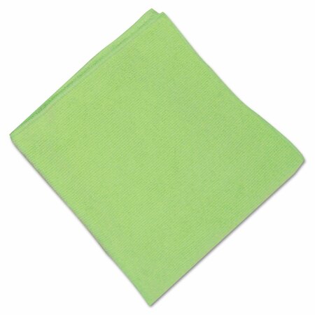 BOARDWALK Microfiber Cleaning Cloths, 16 x 16, Green, 12PK BWKMFKG